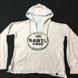 Santa Cruz California sweatshirt Women's large Beach Baby Tee Techstyles